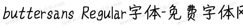 buttersans Regular字体字体转换